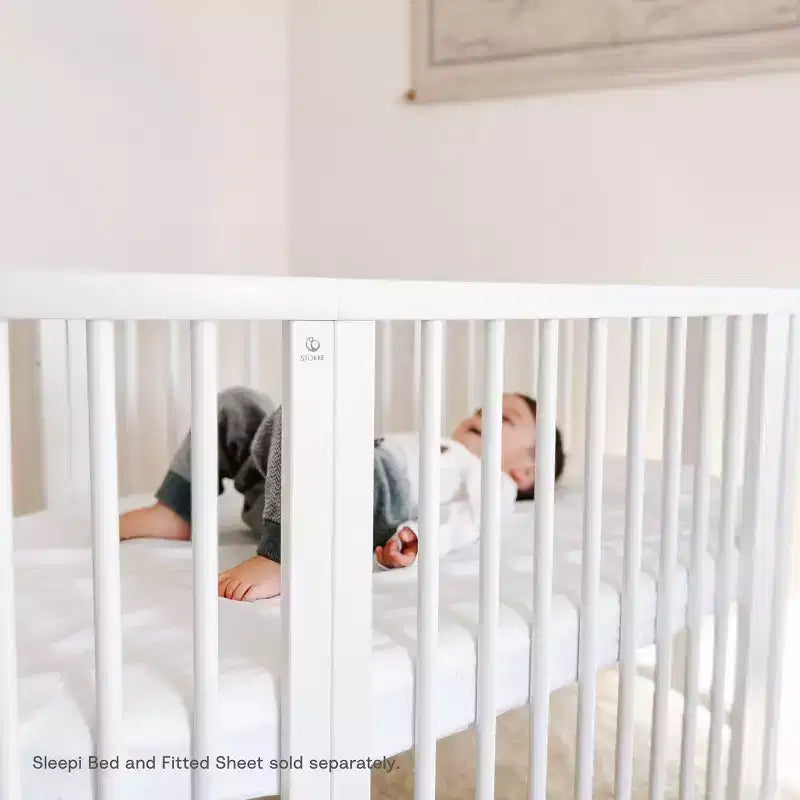 Materasso ovale traspirante a rete bianca per culla – Per 1 bambino (0–3 anni)