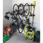 Portabiciclette da parete regolabile in acciaio nero - Contiene fino a 5 biciclette