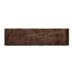 Consolle con due cassetti ad arco nera / marrone scuro / naturale, 1 pezzo