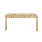 Consolle con due cassetti ad arco nera / marrone scuro / naturale, 1 pezzo