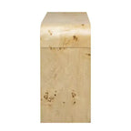 Consolle con due cassetti ad arco nera / marrone scuro / naturale, 1 pezzo