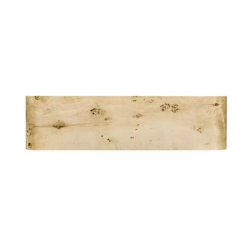 Consolle con due cassetti ad arco nera / marrone scuro / naturale, 1 pezzo