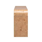 Consolle con due cassetti ad arco nera / marrone scuro / naturale, 1 pezzo