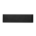 Consolle con due cassetti ad arco nera / marrone scuro / naturale, 1 pezzo