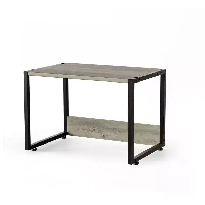 Supporto per stampante monostrato, grigio lavato, in truciolato, montaggio da 1 persona