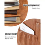 Poltrona reclinabile manuale in similpelle PU beige/marrone/grigia/kaki/retrò, con portabicchieri e tasche laterali, monoposto