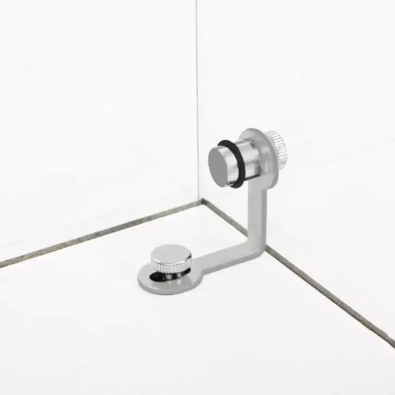 Mobiletto da terra in vetro temperato bianco con LED a cambio colore, rotelle bloccabili – Montaggio da 1 persona