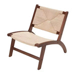 Poltrona Boho d'Appoggio, Ambra Chiaro-Beige, Senza Braccioli Schienale Basso, Posti a Sedere 1