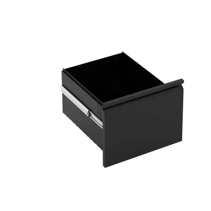 Classificatore Mobile Nero a 3 Cassetti con Serratura – in Metallo, per Documenti Formato Lettera/Legale/A4, per 1 Utente