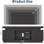 Mobile Porta TV 63" – Nero / Noce, Stile Moderno, Adatto per TV fino a 65"