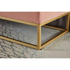 Panca Contenitore Ottomana in Velluto Beige / Nero / Grigio / Blu Marino / Rosa, Monoposto, 148,8 cm