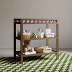 Fasciatoio in legno con materassino – multicolore, stile a ripiani aperti, 1 bambino
