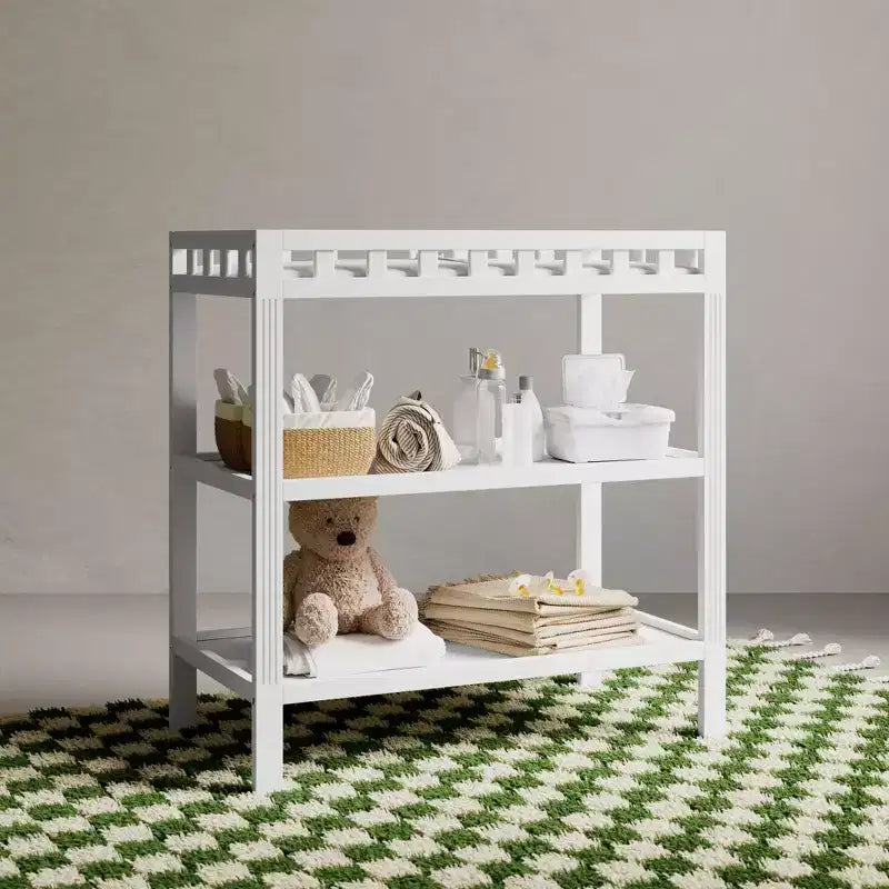 Fasciatoio in legno con materassino – multicolore, stile a ripiani aperti, 1 bambino