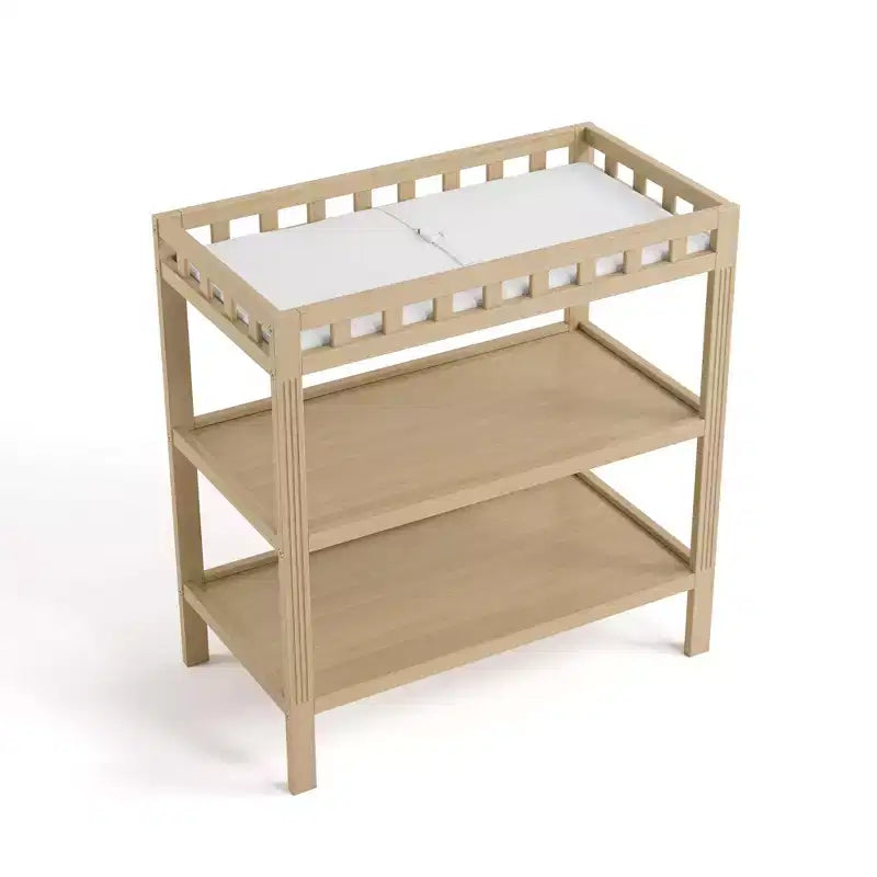 Fasciatoio in legno con materassino – multicolore, stile a ripiani aperti, 1 bambino