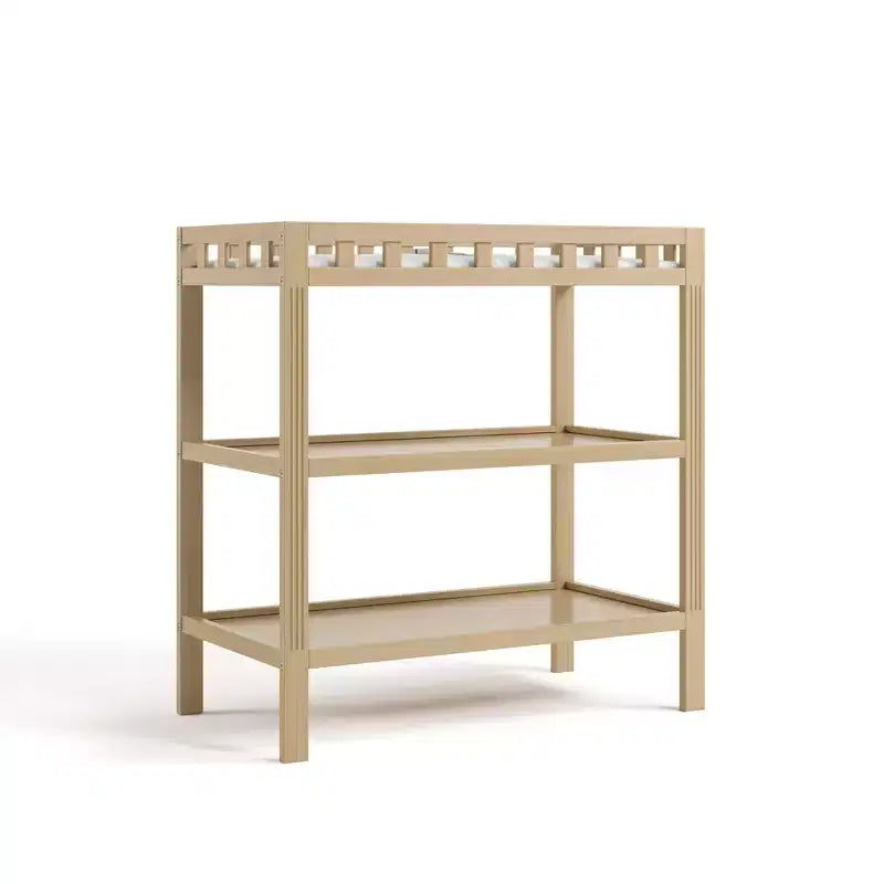 Fasciatoio in legno con materassino – multicolore, stile a ripiani aperti, 1 bambino