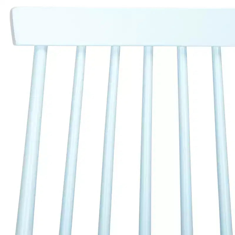Sedia da pranzo senza braccioli con schienale a doghe, set da 2 – Disponibile in Beige / Nero / Blu / Marrone / Grigio / Verde / Bianco