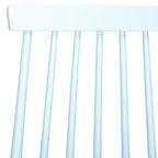 Sedia da pranzo senza braccioli con schienale a doghe, set da 2 – Disponibile in Beige / Nero / Blu / Marrone / Grigio / Verde / Bianco
