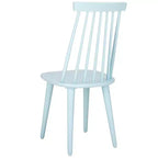 Sedia da pranzo senza braccioli con schienale a doghe, set da 2 – Disponibile in Beige / Nero / Blu / Marrone / Grigio / Verde / Bianco