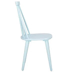 Sedia da pranzo senza braccioli con schienale a doghe, set da 2 – Disponibile in Beige / Nero / Blu / Marrone / Grigio / Verde / Bianco