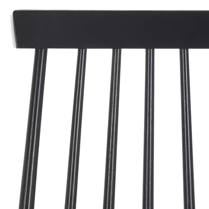 Sedia da pranzo senza braccioli con schienale a doghe, set da 2 – Disponibile in Beige / Nero / Blu / Marrone / Grigio / Verde / Bianco