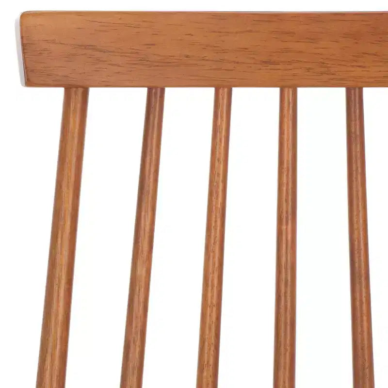 Sedia da pranzo senza braccioli con schienale a doghe, set da 2 – Disponibile in Beige / Nero / Blu / Marrone / Grigio / Verde / Bianco