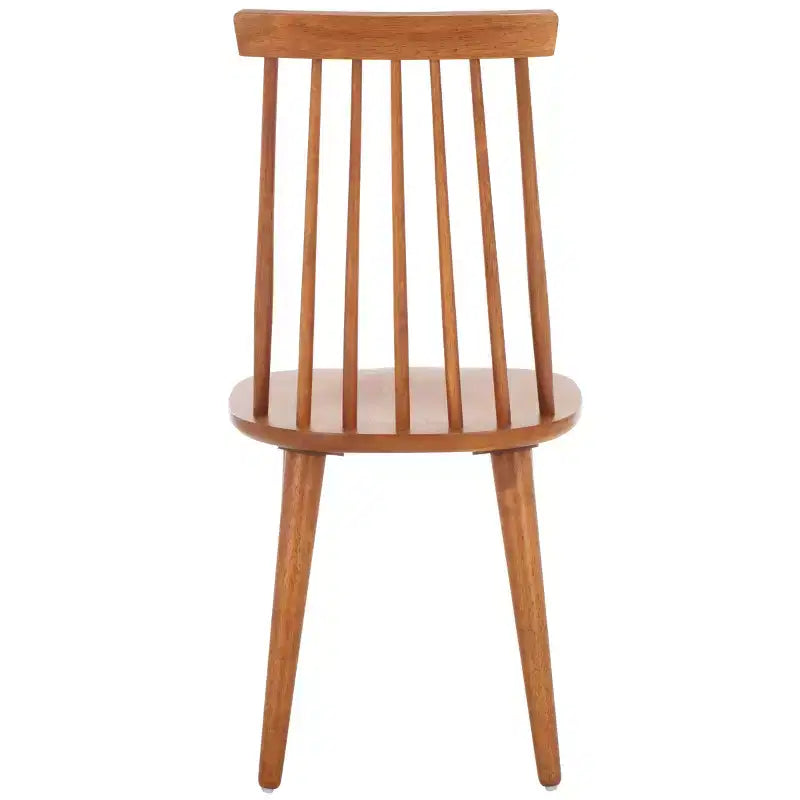 Sedia da pranzo senza braccioli con schienale a doghe, set da 2 – Disponibile in Beige / Nero / Blu / Marrone / Grigio / Verde / Bianco