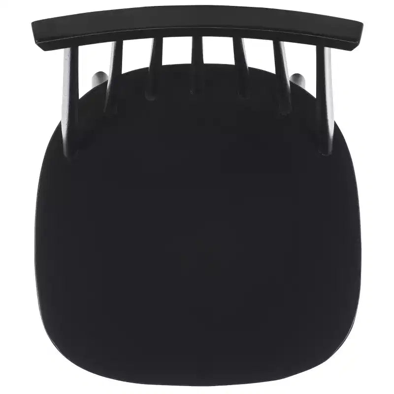 Sedia da pranzo senza braccioli con schienale a doghe, set da 2 – Disponibile in Beige / Nero / Blu / Marrone / Grigio / Verde / Bianco