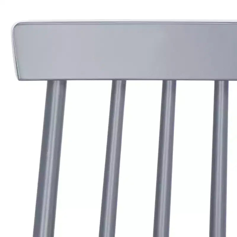 Sedia da pranzo senza braccioli con schienale a doghe, set da 2 – Disponibile in Beige / Nero / Blu / Marrone / Grigio / Verde / Bianco