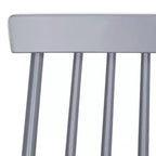 Sedia da pranzo senza braccioli con schienale a doghe, set da 2 – Disponibile in Beige / Nero / Blu / Marrone / Grigio / Verde / Bianco