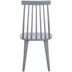 Sedia da pranzo senza braccioli con schienale a doghe, set da 2 – Disponibile in Beige / Nero / Blu / Marrone / Grigio / Verde / Bianco