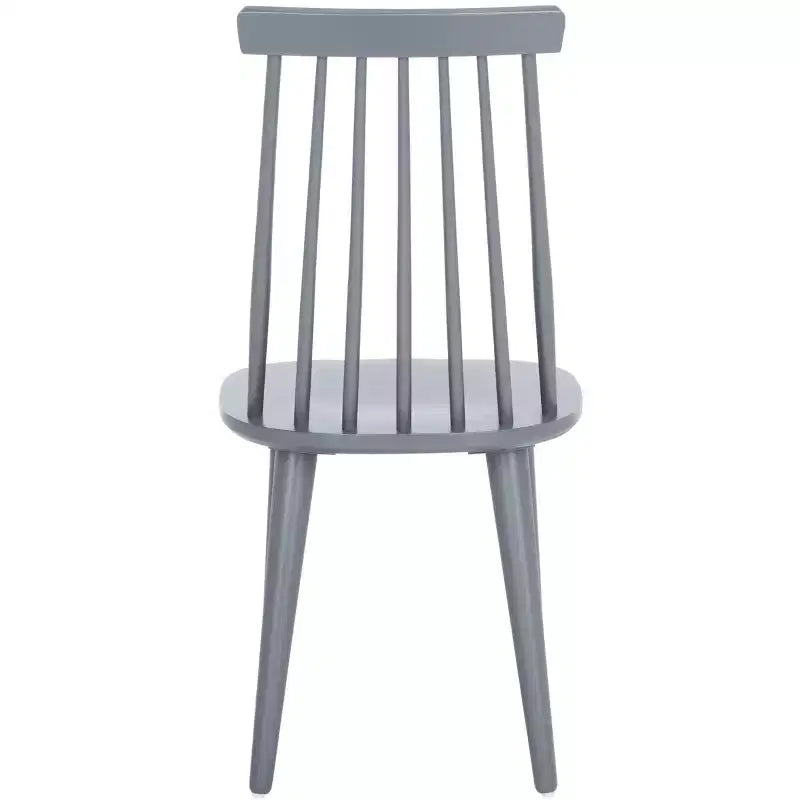 Sedia da pranzo senza braccioli con schienale a doghe, set da 2 – Disponibile in Beige / Nero / Blu / Marrone / Grigio / Verde / Bianco