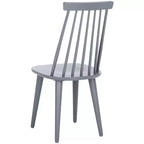 Sedia da pranzo senza braccioli con schienale a doghe, set da 2 – Disponibile in Beige / Nero / Blu / Marrone / Grigio / Verde / Bianco