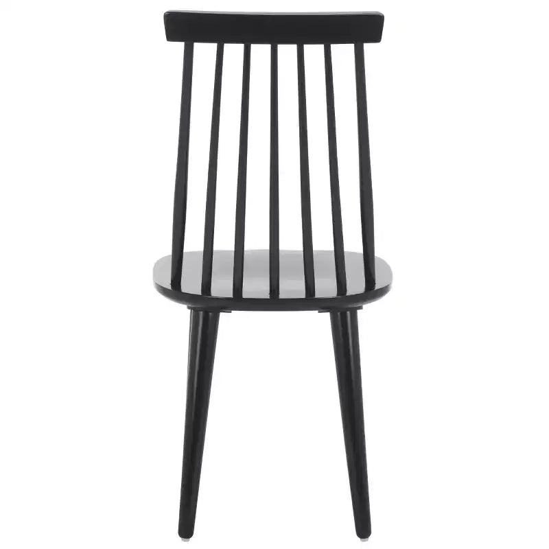 Sedia da pranzo senza braccioli con schienale a doghe, set da 2 – Disponibile in Beige / Nero / Blu / Marrone / Grigio / Verde / Bianco