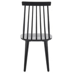 Sedia da pranzo senza braccioli con schienale a doghe, set da 2 – Disponibile in Beige / Nero / Blu / Marrone / Grigio / Verde / Bianco