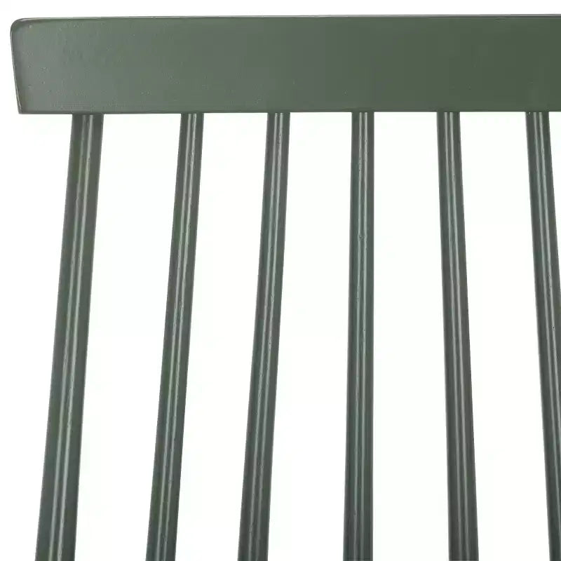 Sedia da pranzo senza braccioli con schienale a doghe, set da 2 – Disponibile in Beige / Nero / Blu / Marrone / Grigio / Verde / Bianco