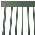 Sedia da pranzo senza braccioli con schienale a doghe, set da 2 – Disponibile in Beige / Nero / Blu / Marrone / Grigio / Verde / Bianco