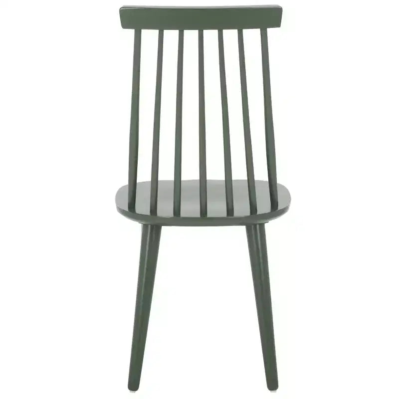 Sedia da pranzo senza braccioli con schienale a doghe, set da 2 – Disponibile in Beige / Nero / Blu / Marrone / Grigio / Verde / Bianco