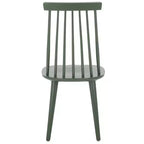 Sedia da pranzo senza braccioli con schienale a doghe, set da 2 – Disponibile in Beige / Nero / Blu / Marrone / Grigio / Verde / Bianco