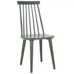 Sedia da pranzo senza braccioli con schienale a doghe, set da 2 – Disponibile in Beige / Nero / Blu / Marrone / Grigio / Verde / Bianco