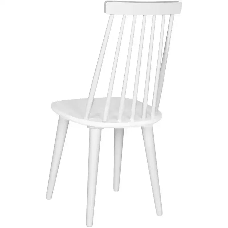Sedia da pranzo senza braccioli con schienale a doghe, set da 2 – Disponibile in Beige / Nero / Blu / Marrone / Grigio / Verde / Bianco