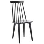 Sedia da pranzo senza braccioli con schienale a doghe, set da 2 – Disponibile in Beige / Nero / Blu / Marrone / Grigio / Verde / Bianco