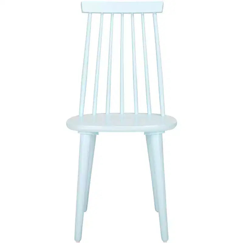 Sedia da pranzo senza braccioli con schienale a doghe, set da 2 – Disponibile in Beige / Nero / Blu / Marrone / Grigio / Verde / Bianco