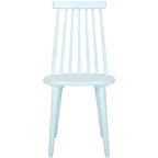 Sedia da pranzo senza braccioli con schienale a doghe, set da 2 – Disponibile in Beige / Nero / Blu / Marrone / Grigio / Verde / Bianco