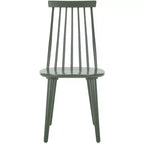 Sedia da pranzo senza braccioli con schienale a doghe, set da 2 – Disponibile in Beige / Nero / Blu / Marrone / Grigio / Verde / Bianco