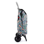 Carrello spesa pieghevole a 2 ruote – fantasia Uccelli / Melograno, 1 persona