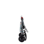 Carrello spesa pieghevole a 2 ruote – fantasia Uccelli / Melograno, 1 persona