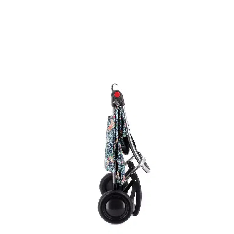 Carrello spesa pieghevole a 2 ruote – fantasia Uccelli / Melograno, 1 persona